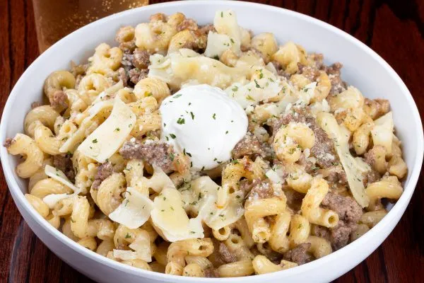French Onion Beef & Fusilli Pasta
