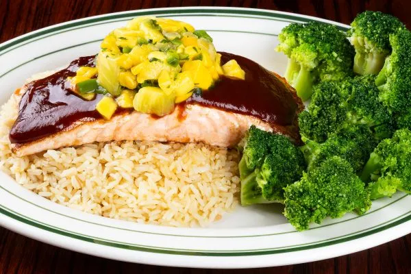 Pineapple Mango BBQ Salmon